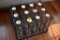 Metal Milk Crate with 12 Un-Marked Milk Bottles