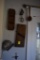 Group of Vintage Kitchen Items and Clock