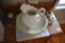 Wash Basin With candle Holder and Shaving Items