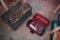 Metal and Plastic Tool Box with die Grinder and with Some Contents