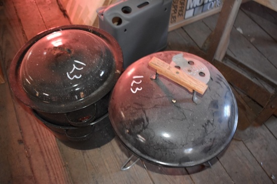 Charcoal Grill and Cooking Pot