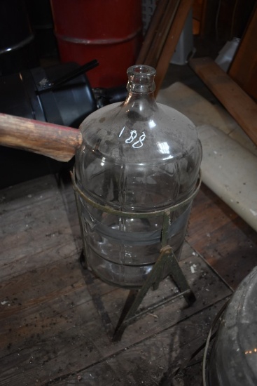 Carboy Glass Jug with Stand