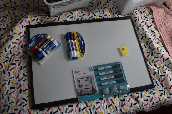 New 23" x 17" White Board with Markers