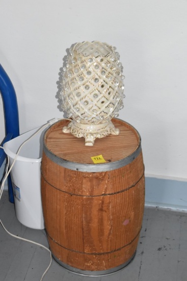 Wooden Keg with Light