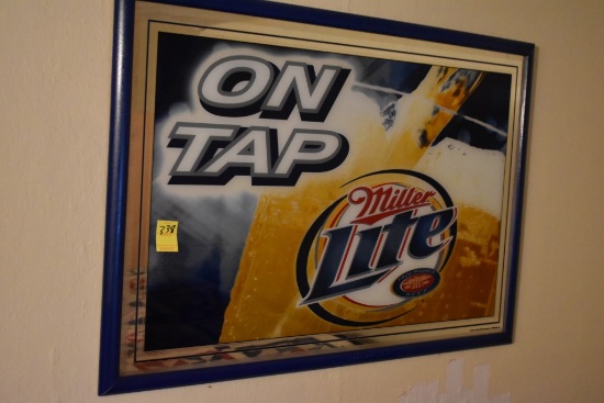 Miller Lite On Tap Sign