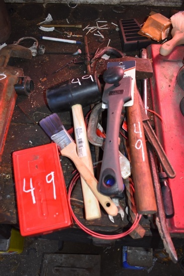 Group of Misc Hand Tools and Drill Bits