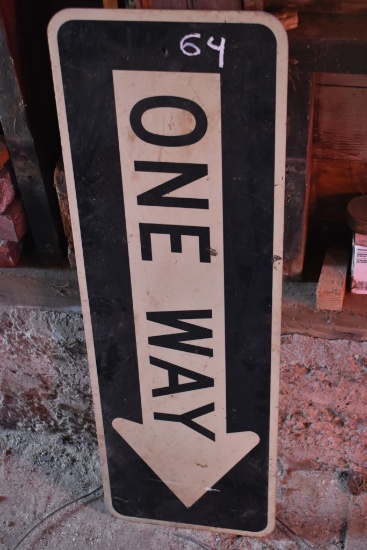 36" x 12" One Way Sign