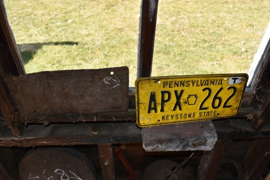 Vintage 1942 PA License Plate and Other License Plate