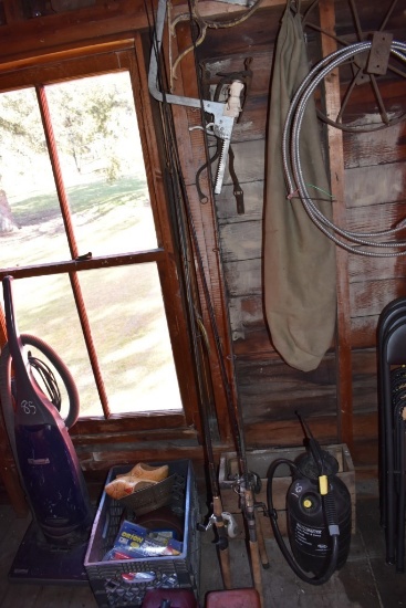 3 Fishing Poles with Reels