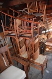 5 Cane Bottom Chairs