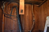 Antique Cultivator and Scythe