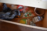 Drawer with Weed Wacker String, 5 Bottles of Stihl 2 Cycle engine Oil