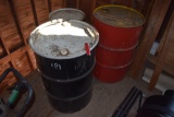 2 50 Gallon Drums and One 30 Gallon