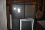 3 Large vintage 4 Pane Windows and 3 Smaller Vintage Windows