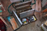 3 Gray Metal Carry Gray Tool Boxes with Contents