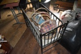 Baby Cradle with Wicker Baskets