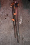 2 Wood Clamps and 2 Bar Clamps