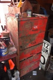 5 Draw Metal Organizer with Contents In and On top