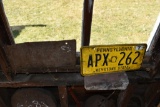 Vintage 1942 PA License Plate and Other License Plate
