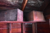 Antique Parts Radio and Wooden Box