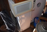 Hamilton Beach Microwave and Metal Cabinet