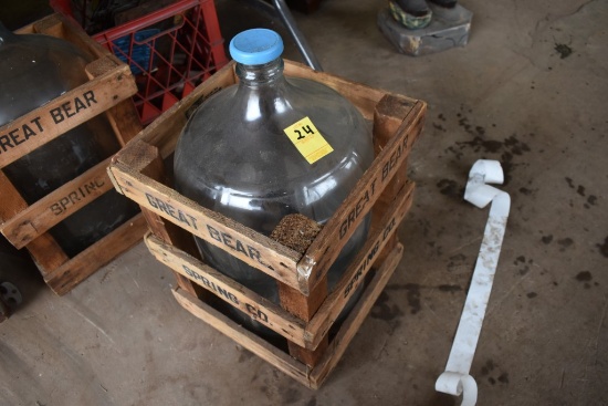 Carboy 5 Gallon Glass Jug in Crate