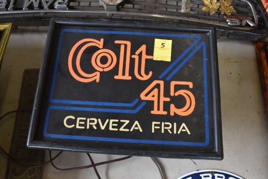 Colt 45 Cerveza Light Up Sign