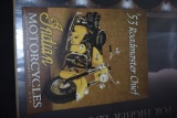 1953 Indian Roadster Chief Metal Sign