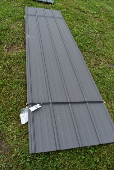 30 Pieces of 12' Textured Charcoal Corrugated Metal Paneling