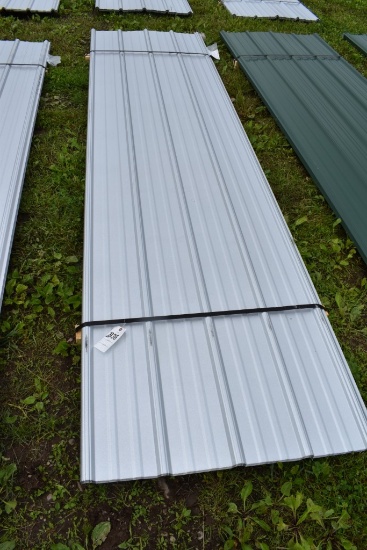 32 Pieces of 12' Galvalume Corrugated Metal Paneling