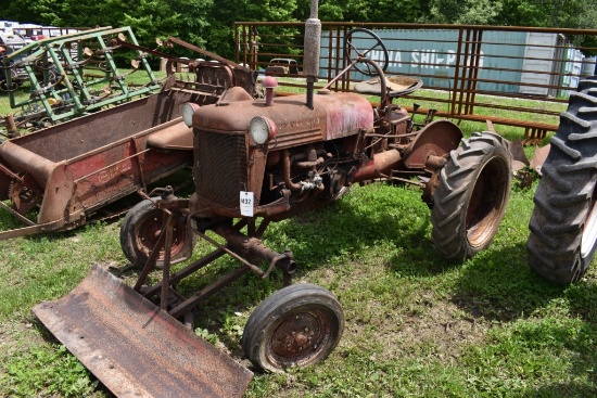 Farmall Cub Tractor with Snow Plow