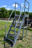 Galvanized 7 Step Cat Walk Staircase