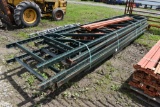 6 Pallet Racking Uprights with Cross Members