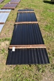 24 Pieces of 12' Black Corrugated Metal Paneling