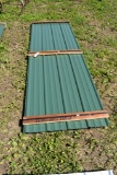 25 Pieces of 10' Green Corrugated Metal Paneling