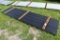 22 Pieces of 12' Black Corrugated Metal Paneling