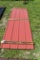 31 Pieces of 10' Barn Red Corrugated Metal Paneling