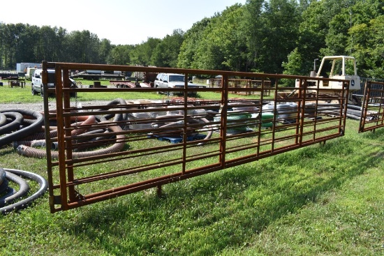 24' x 68" Heavy Duty Corral Panel with Gate