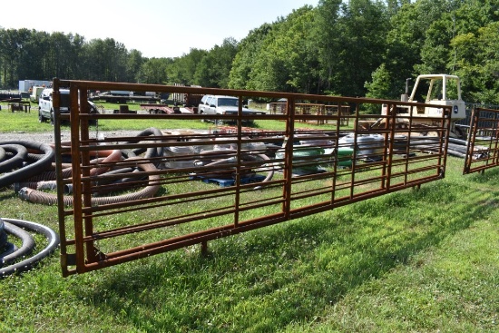 24' x 68" Heavy Duty Corral Panel with Gate