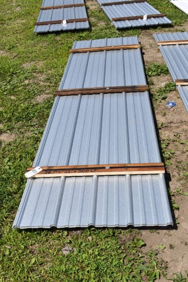 25 Pieces of 12' Galvalume Corrugated Metal Paneling