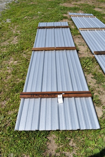 25 Pieces of 12' Galvalume Corrugated Metal Paneling