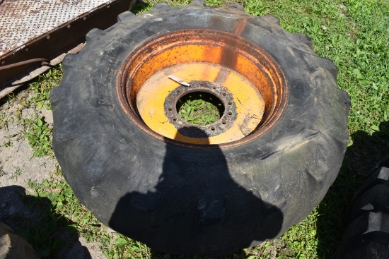 Armstrong 18.4-28 Tire on 14 Lug rim