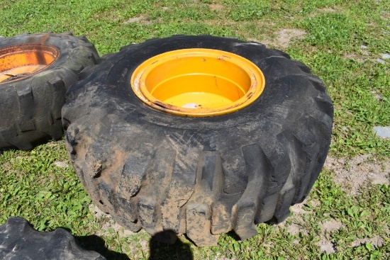 Armstrong 23.5-25 Tire on 14 Lug rim
