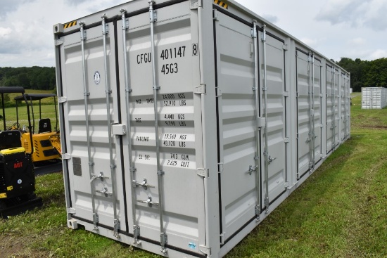 40' 5 Door High Cube Shipping Container