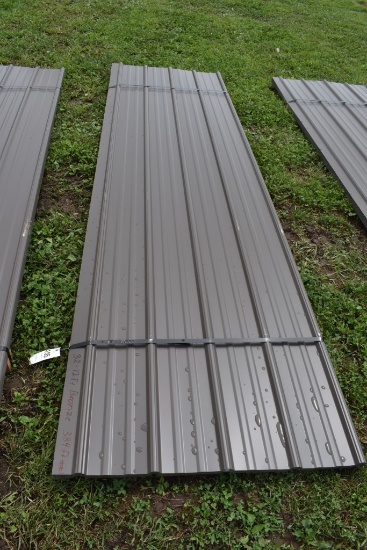 32 Pieces of 12' Bronze Corrugated Metal Paneling