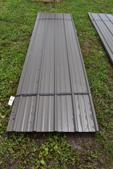 32 Pieces of 12' Bronze Corrugated Metal Paneling