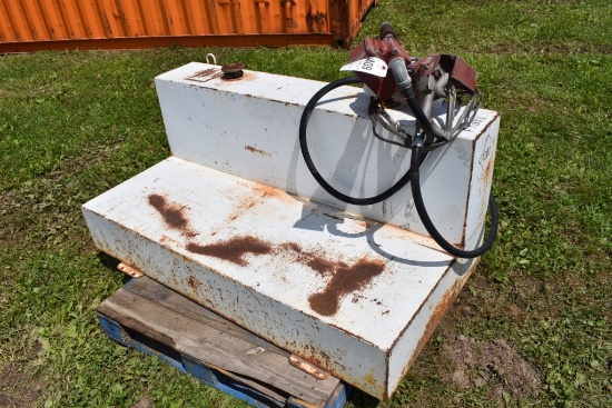 105 Gallon L-Shape Transfer Fuel Tank with Electric Pump