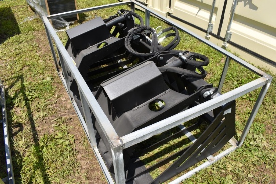 Quick Attach 72" Grapple Bucket for Skid Steer