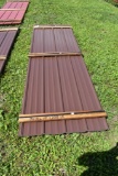 30 Pieces of 10' Brown Corrugated Metal Paneling