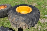 Armstrong 23.5-25 Tire on 14 Lug rim